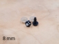 Preview: 8 - 16 mm Sicherheitsaugen flach, gepunktet (5 Paar)