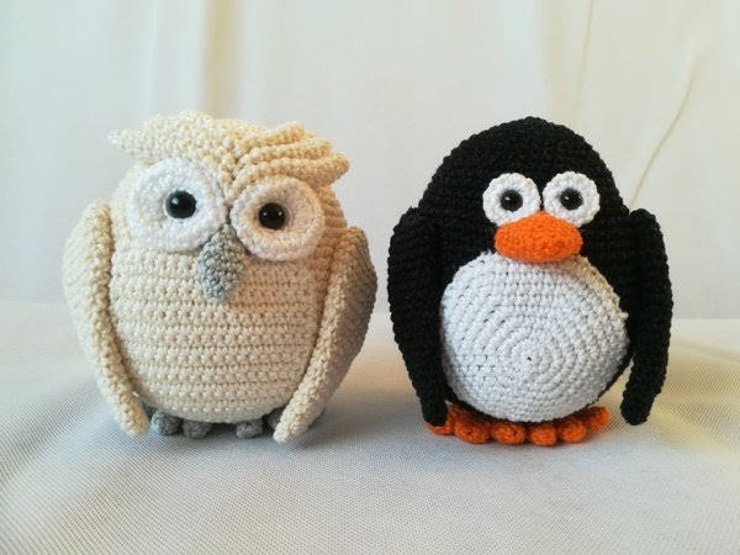 Weihnachtsparade 1 - Pinguin & Eule (DE/EN)