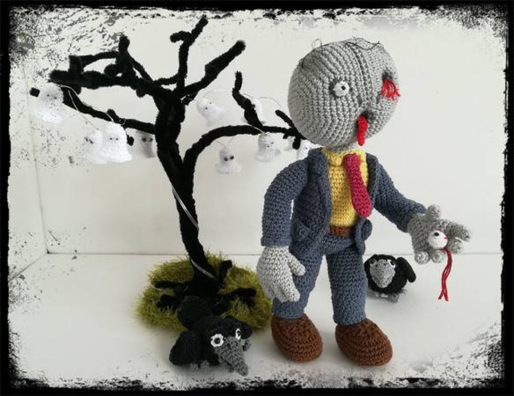 Zombie Waldemar mit Baum und Rabe (DE/EN)