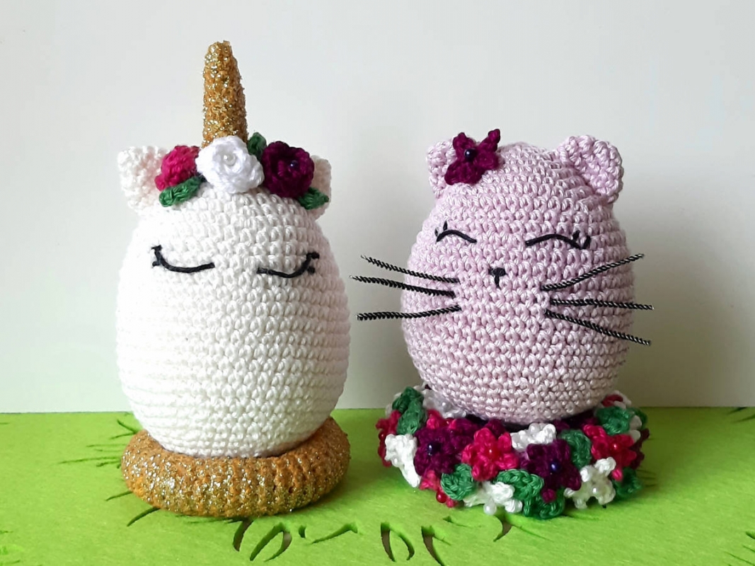 Ostereier 1 – Einhorn & Katze (DE)