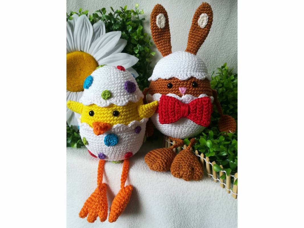 Ei, mal anders! Hase & Küken (DE/EN/NL)