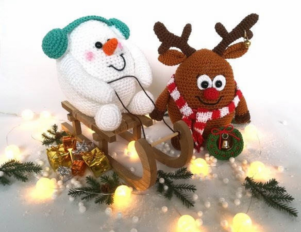 Weihnachtsparade 2 - Schneemann & Rentier (DE)