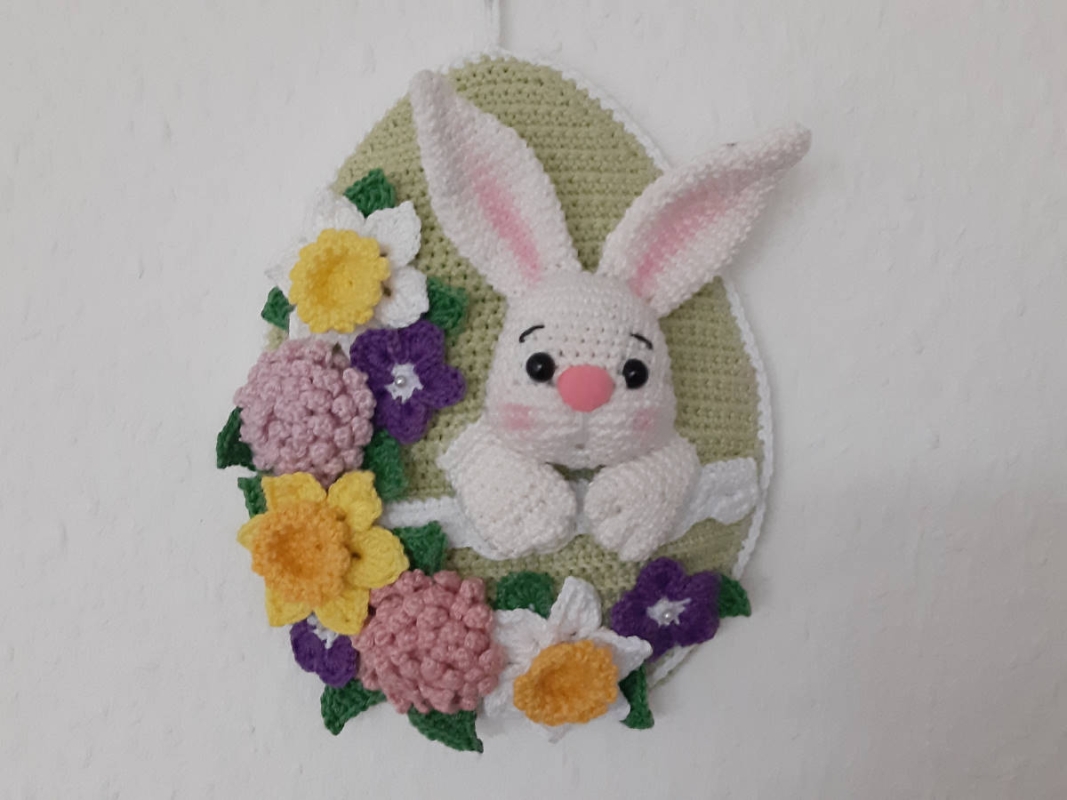 Oster-Ei mit Hase (DE/EN)