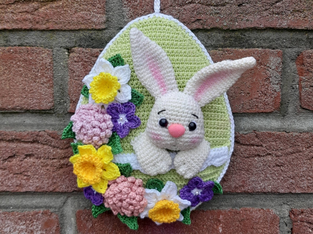 Oster-Ei mit Hase (DE/EN)