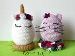 Ostereier 1 – Einhorn & Katze (DE)